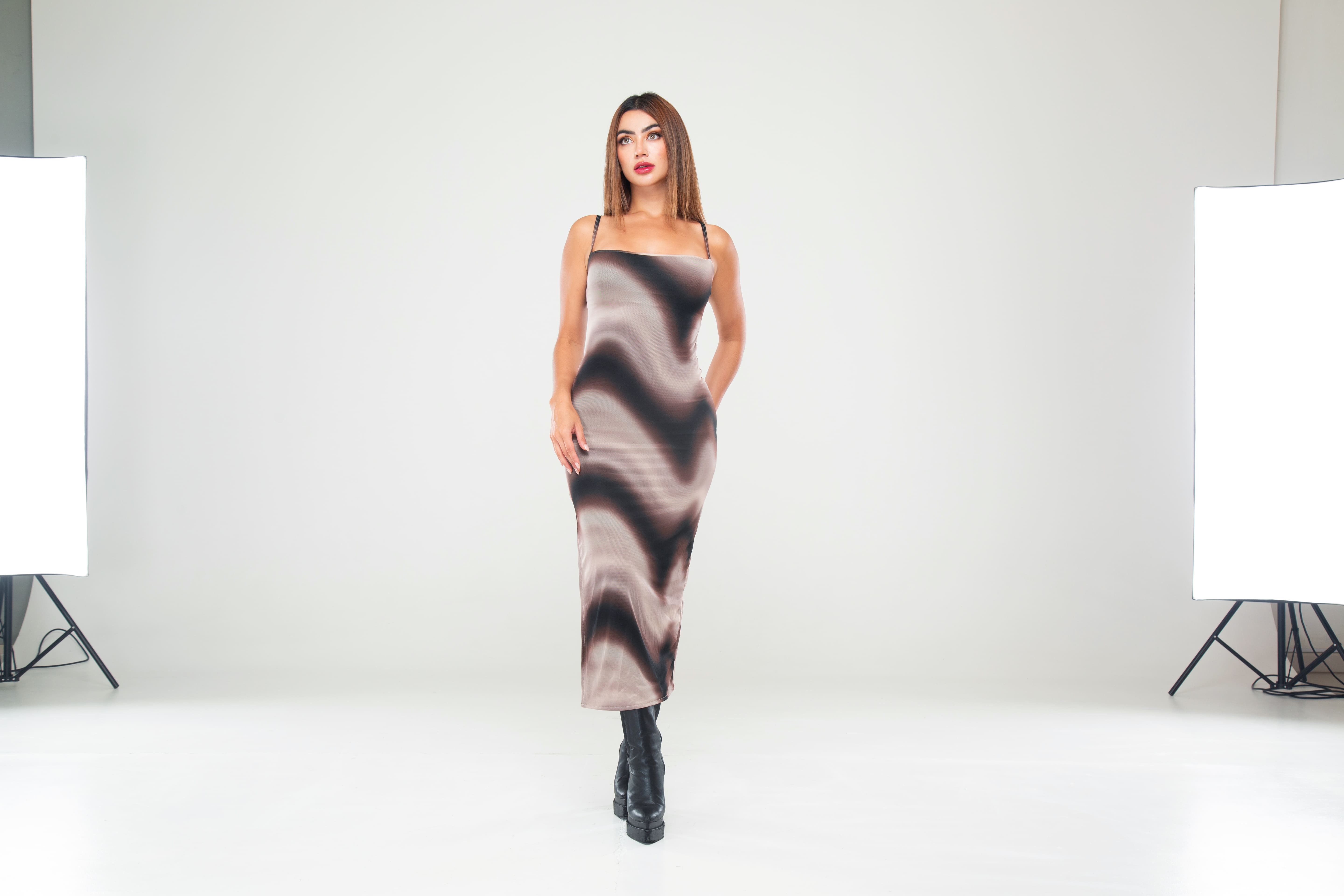 Vestido gotico tiras