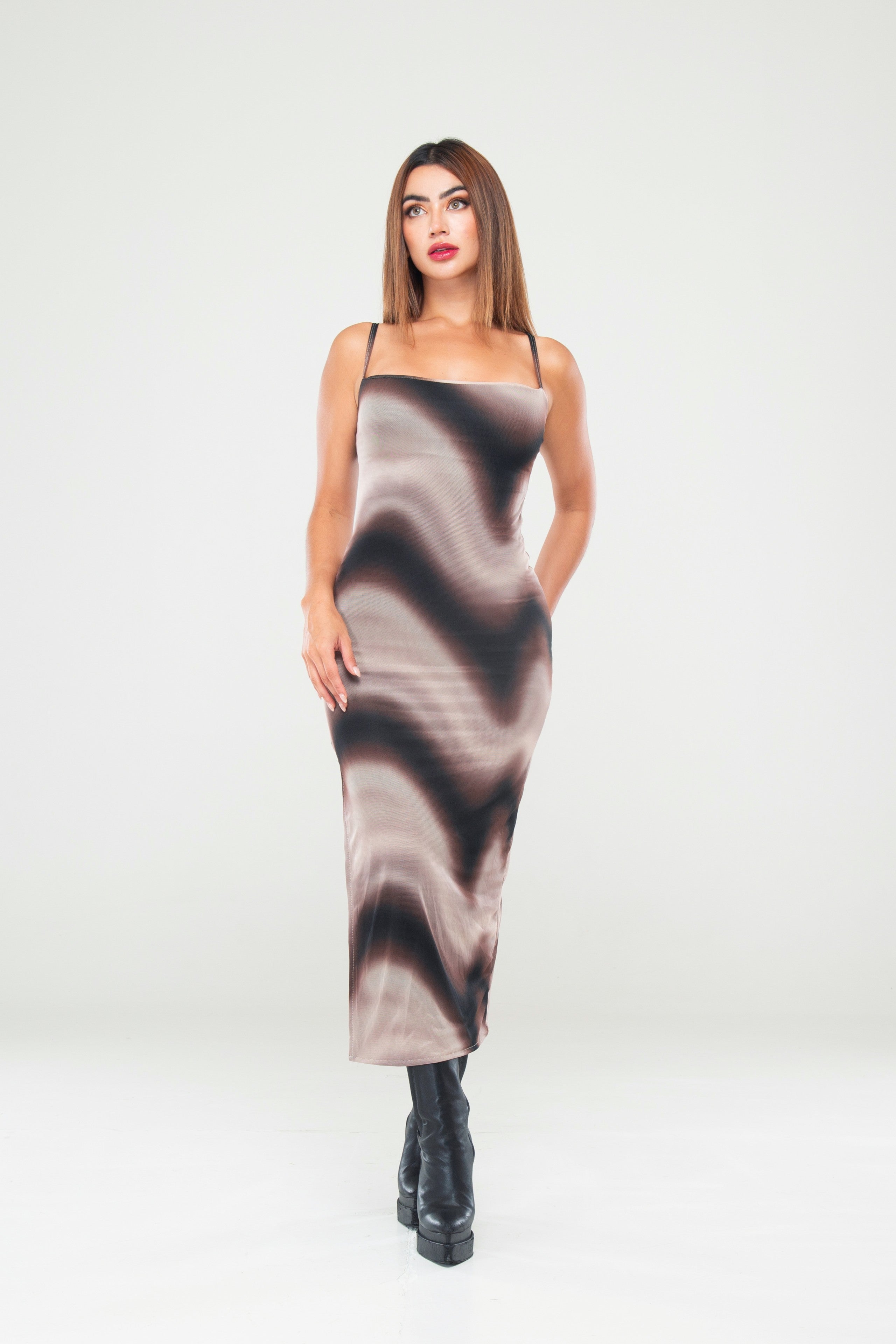 Vestido Tiras Estampado