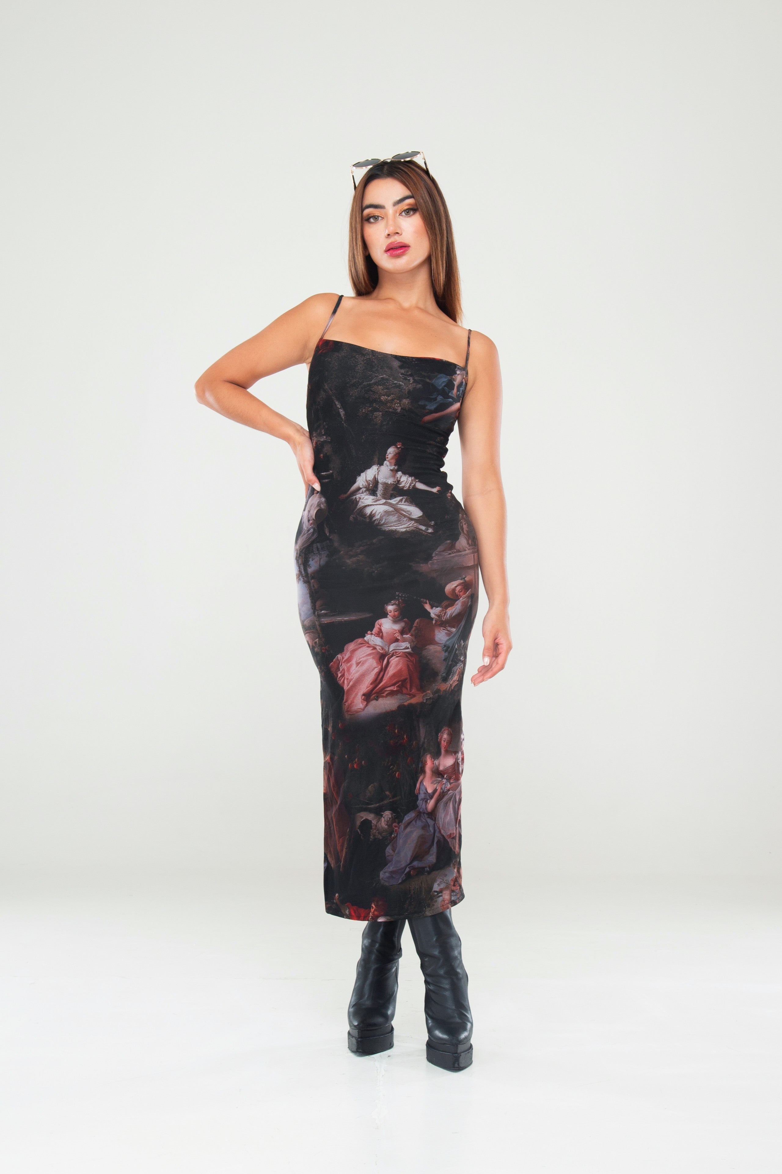 Vestido Tiras Estampado