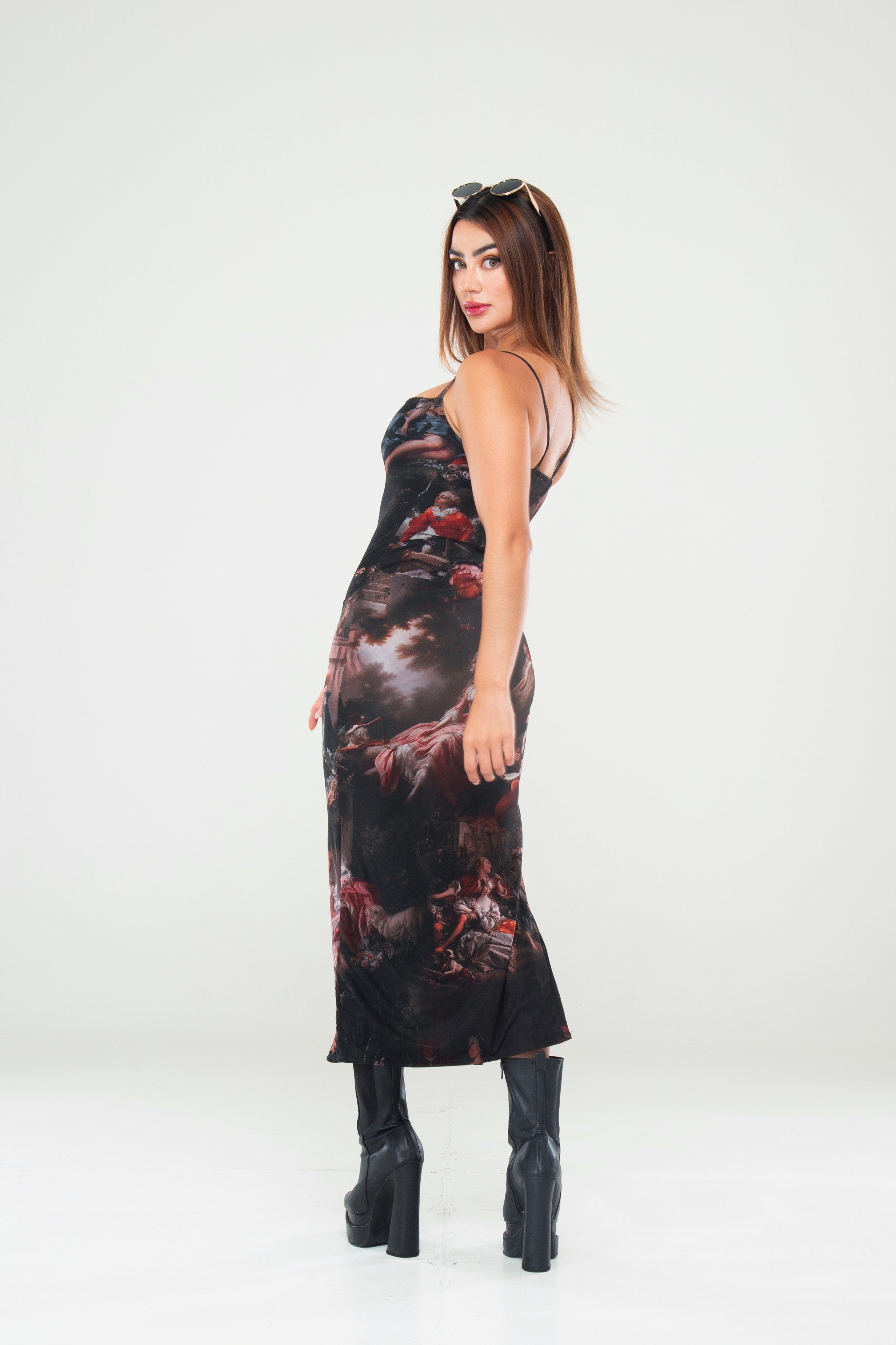 Vestido Tiras Estampado