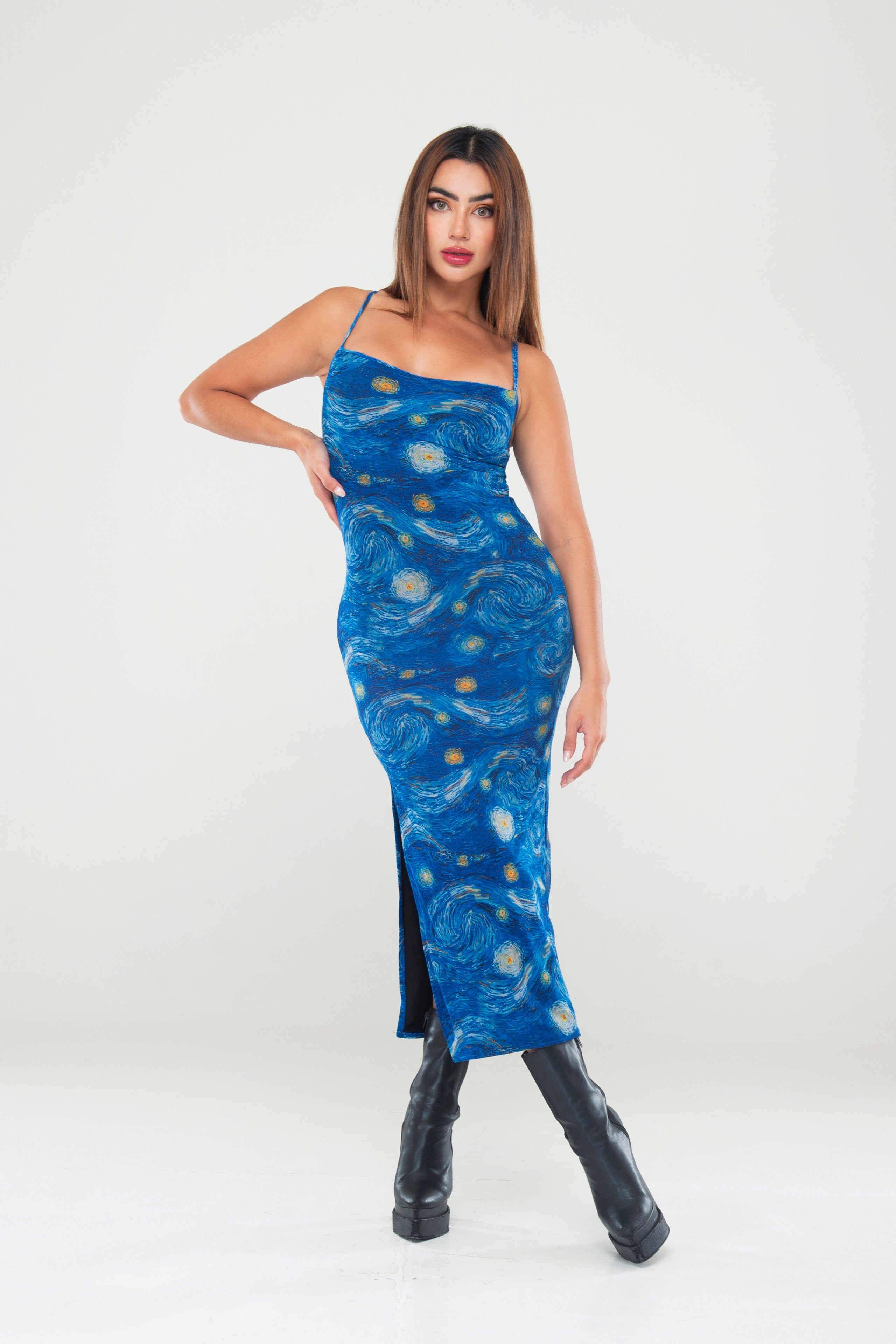 Vestido Tiras Estampado