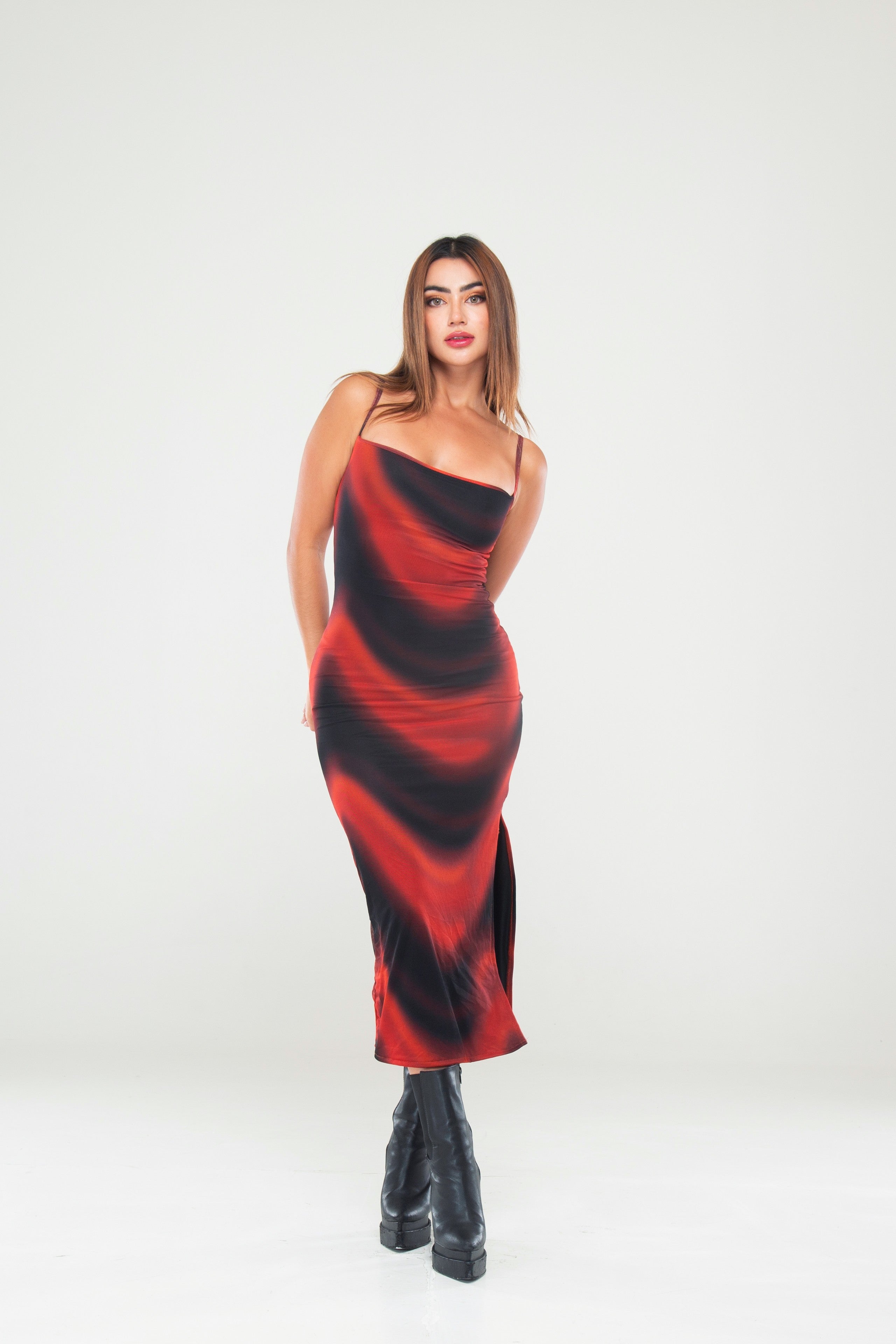 Vestido Tiras Estampado