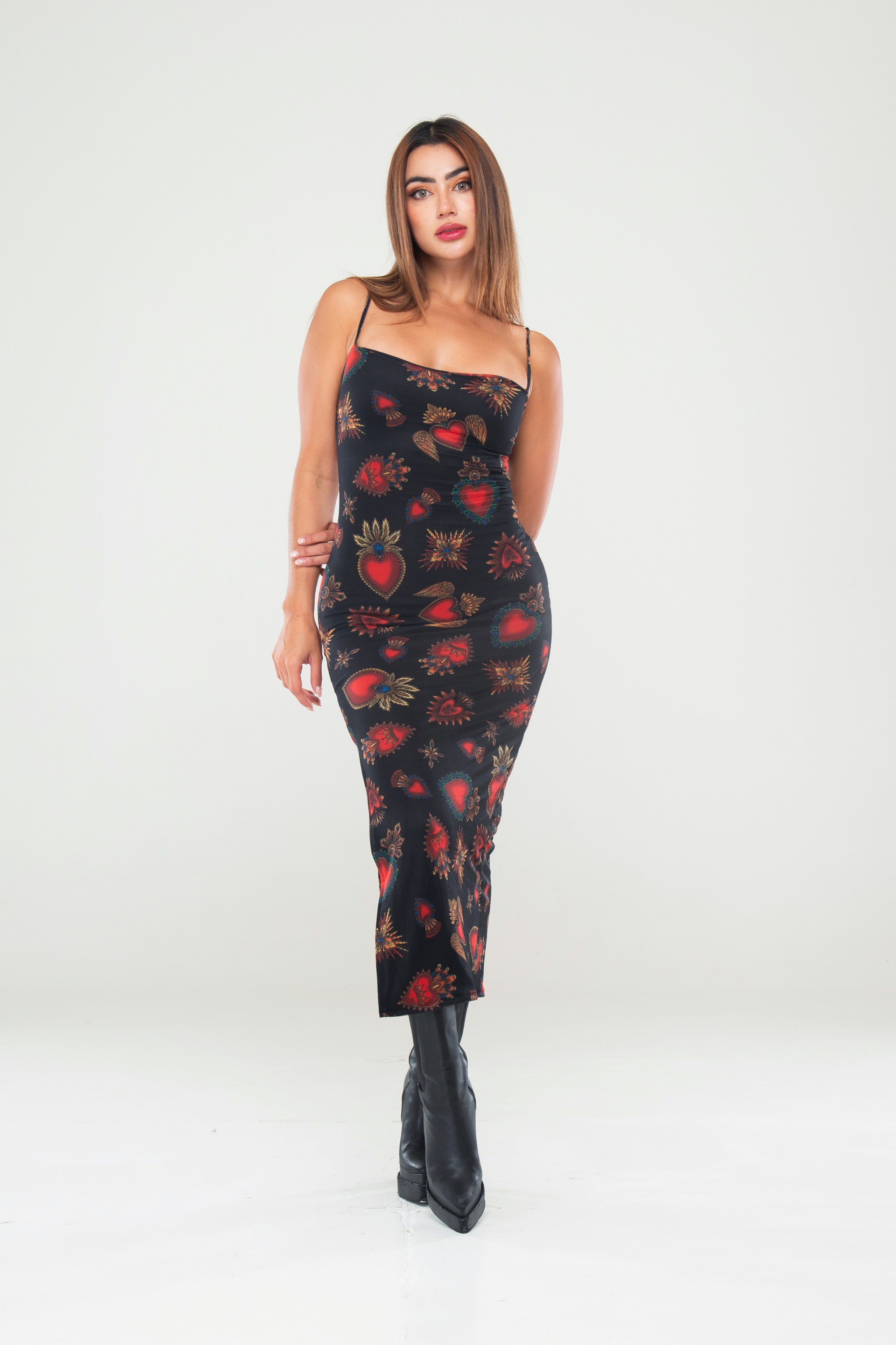 Vestido Tiras Estampado