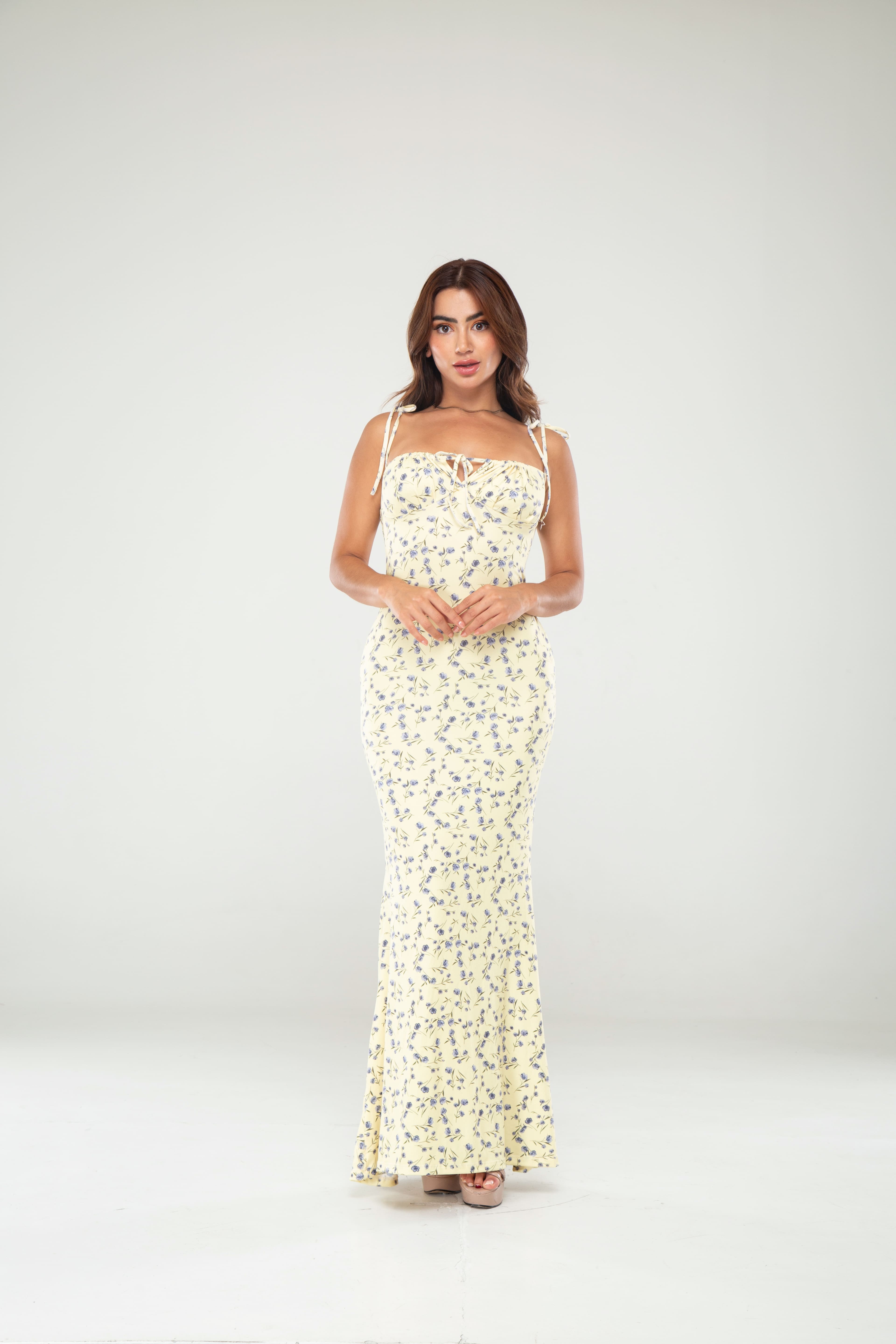 Vestido Primavera drapeado