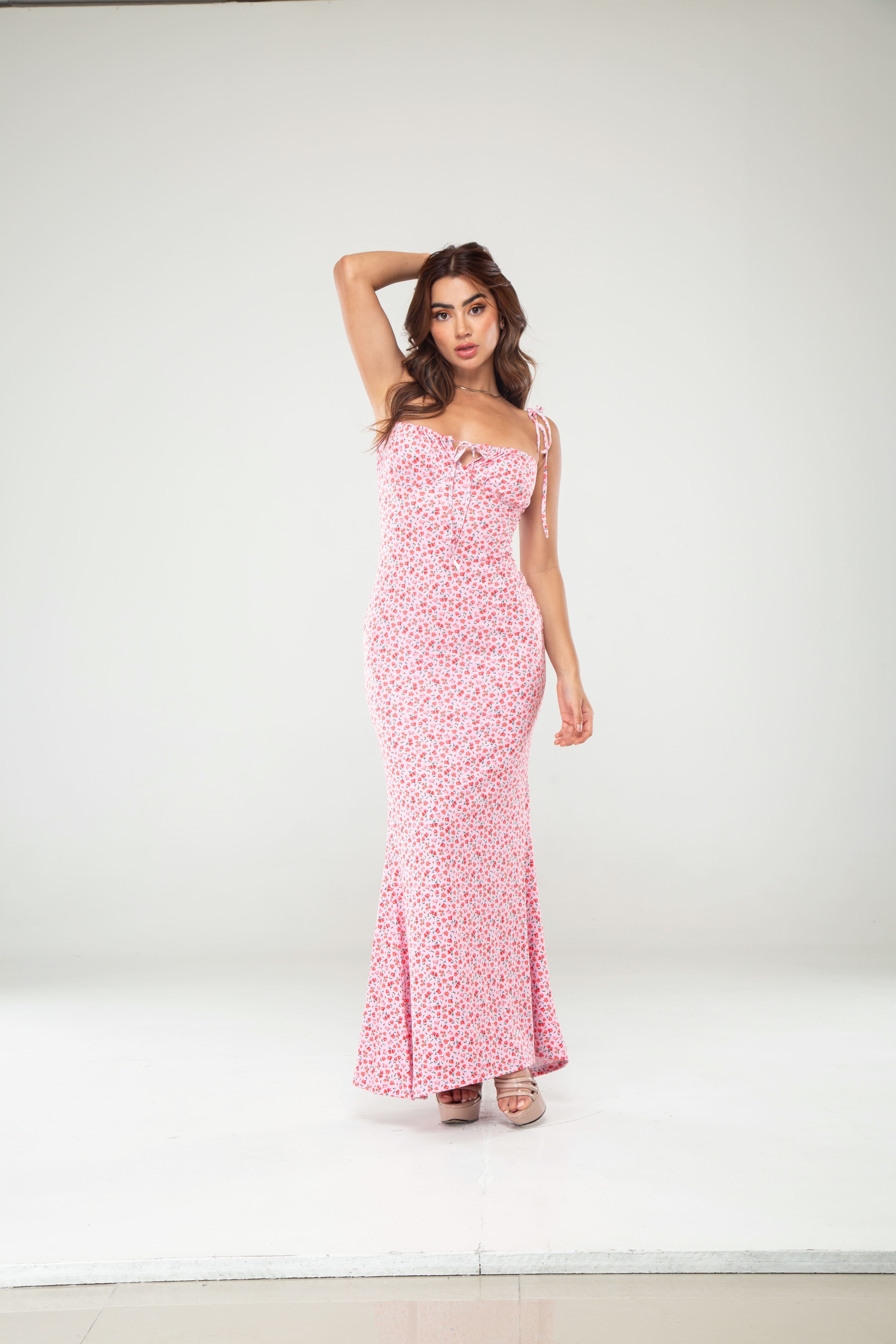 Vestido Primavera drapeado