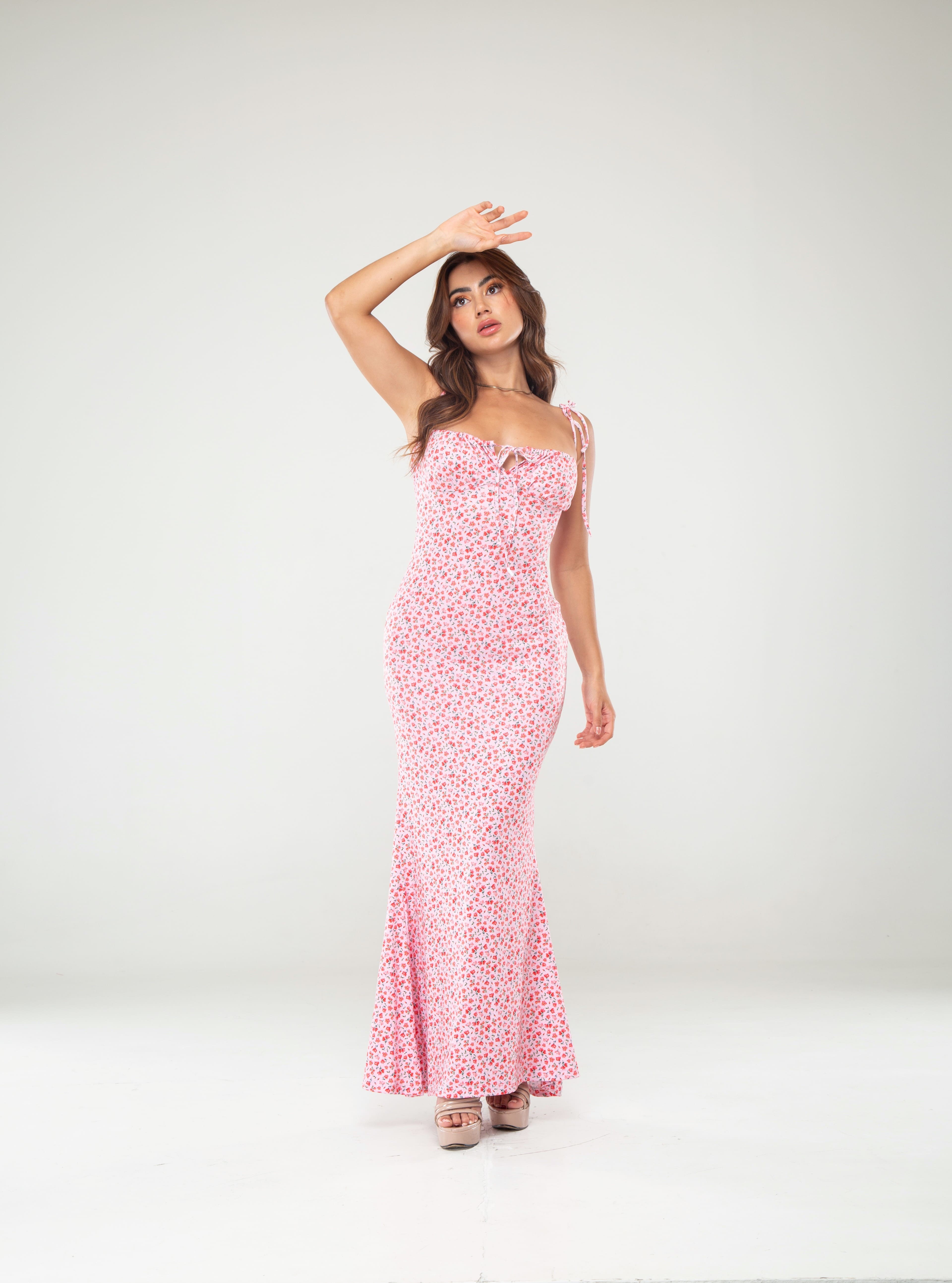 Vestido Primavera drapeado