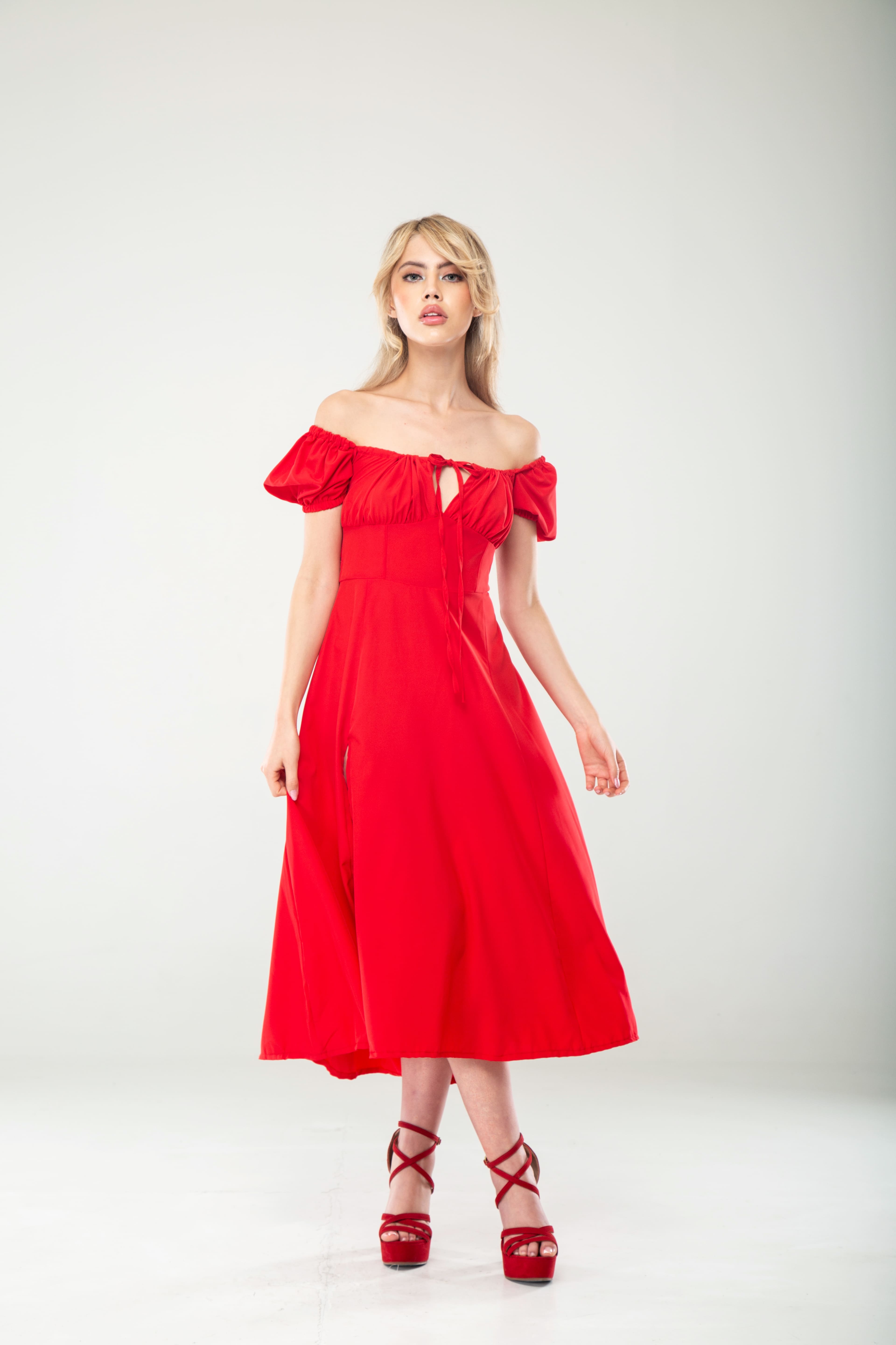 Vestido princesa largo mangas