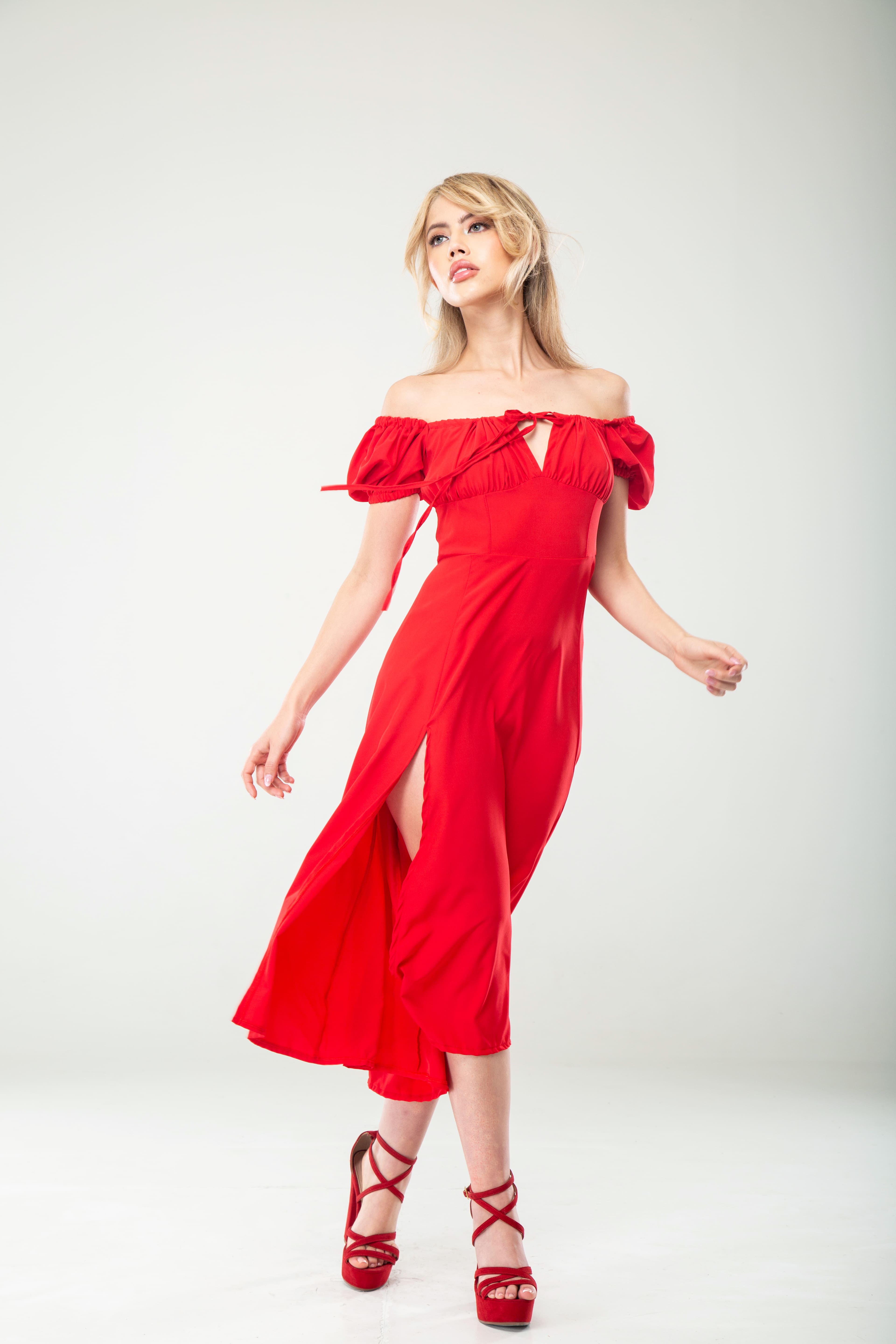 Vestido princesa largo mangas