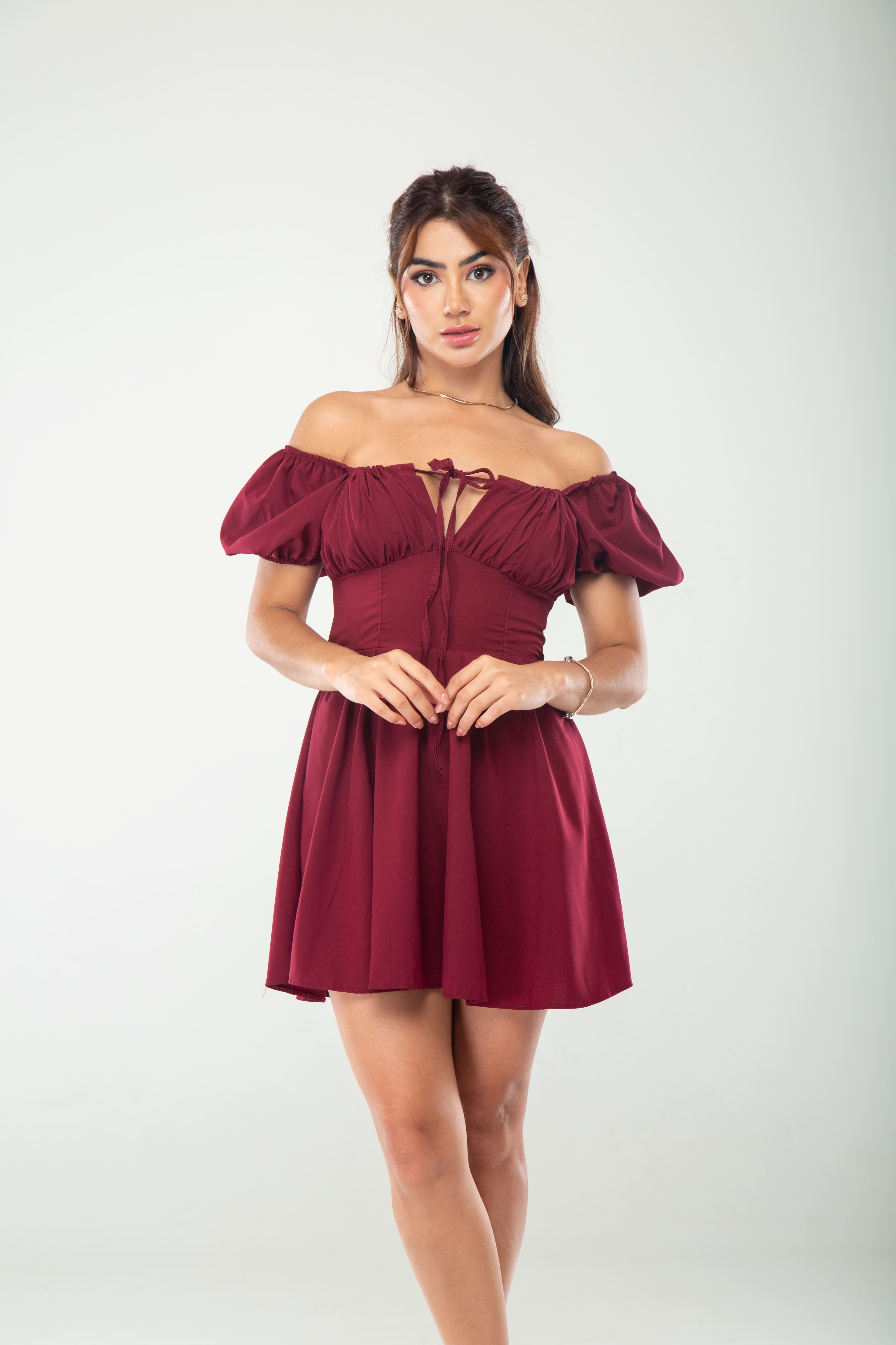 Vestido princesa mangas corto