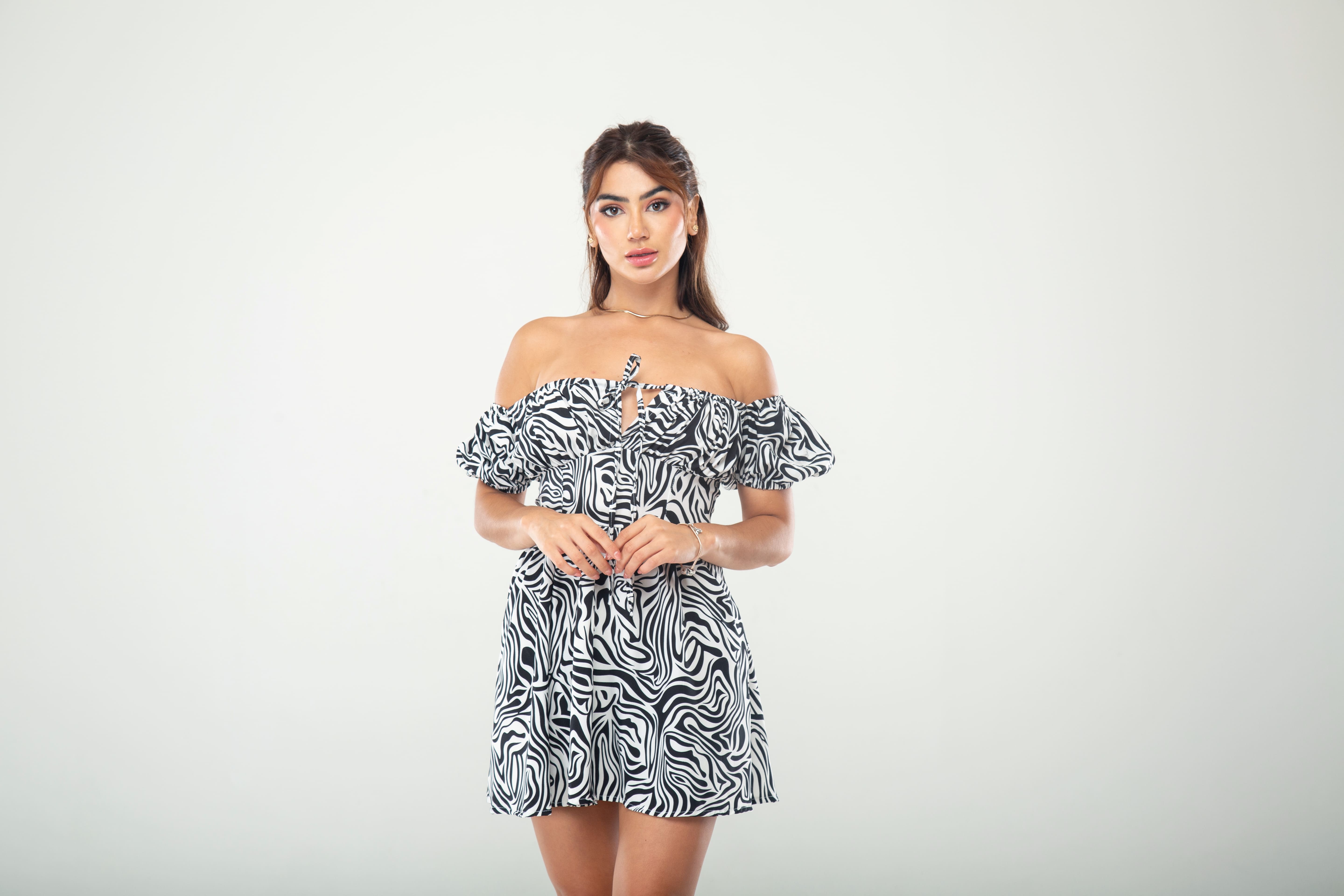 Vestido princesa mangas corto